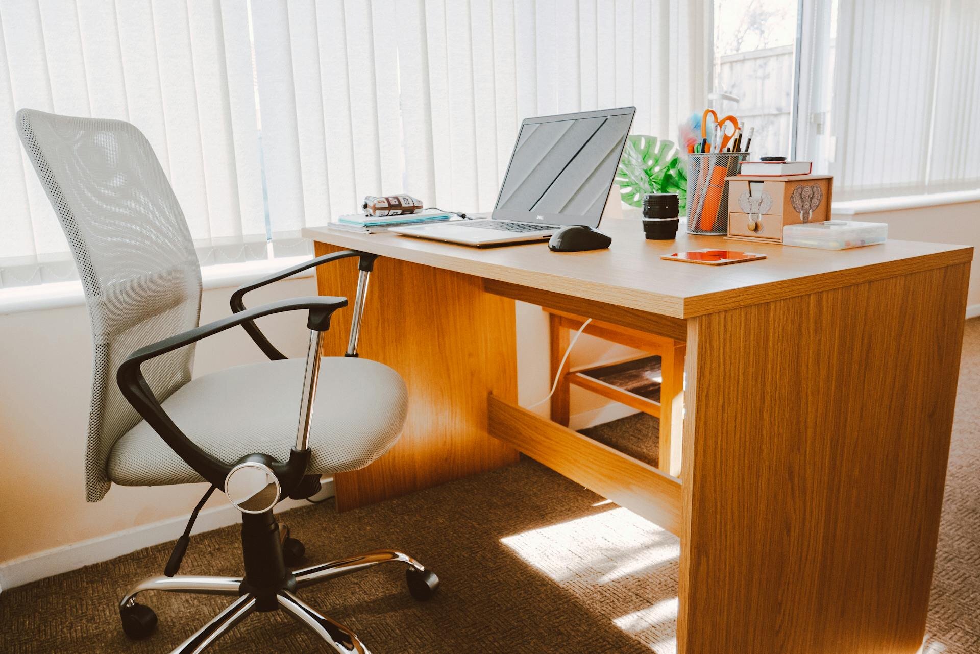 Office furniture setup